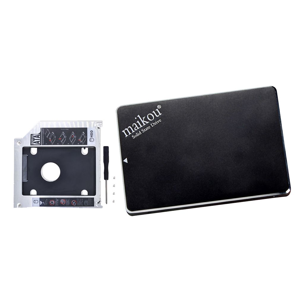2.5" SATA3.0 SSD Internal 120GB Solid State Drive+9.5mm Bracket For PC