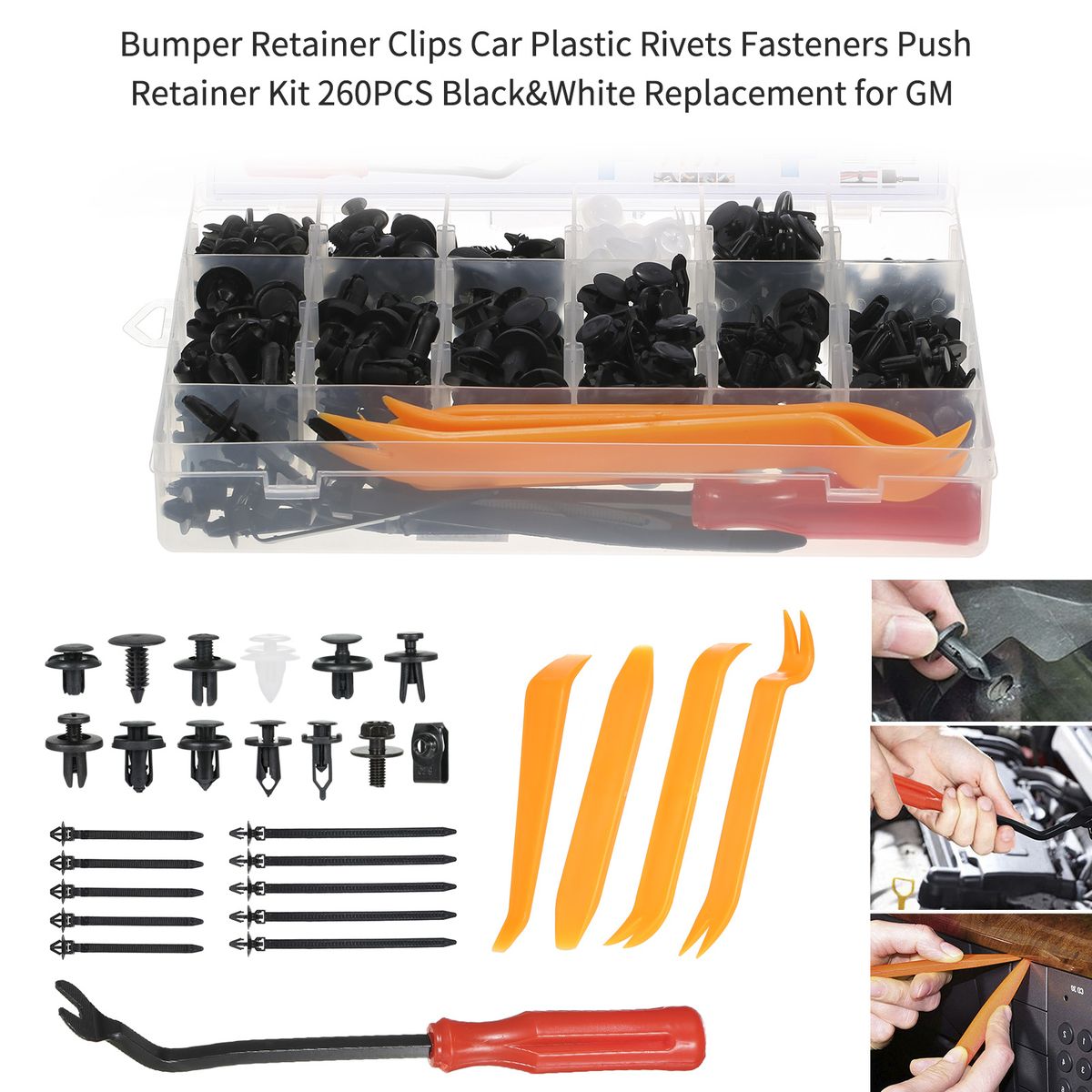Bumper Retainer Clips Car Plastic Rivets Fasteners Push