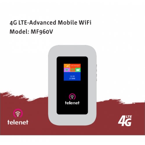 Telenet Latest 4G WiFi With Screen Display For All Networks