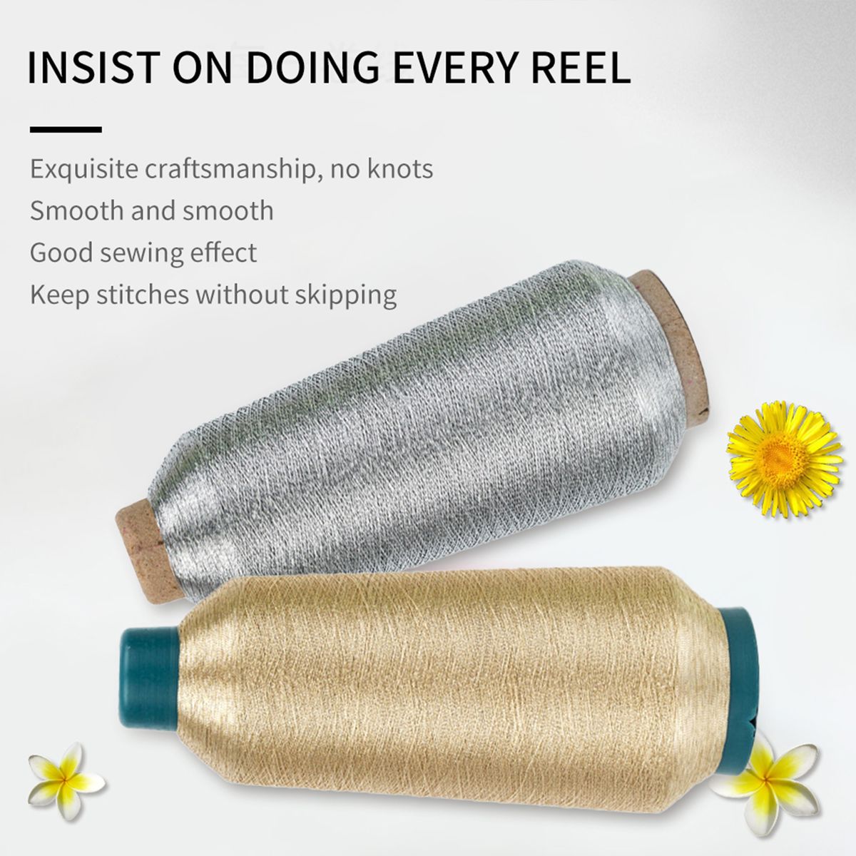 Gold/ Silver Metallic Embroidery Thread Floss-Cross Stitch