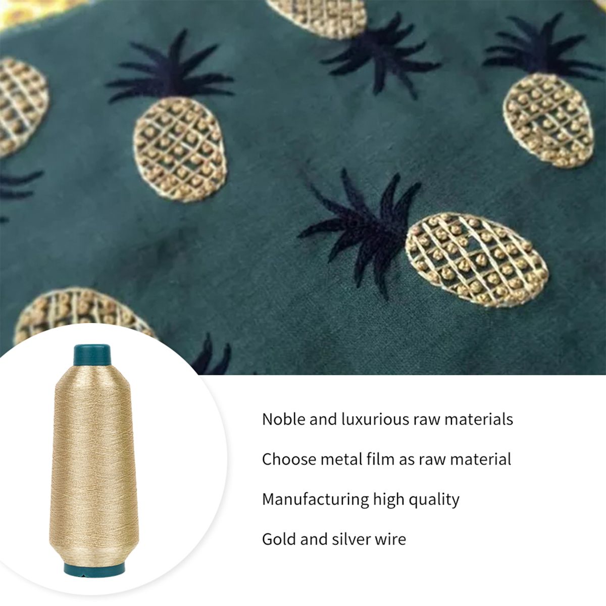 Gold/ Silver Metallic Embroidery Thread Floss-Cross Stitch