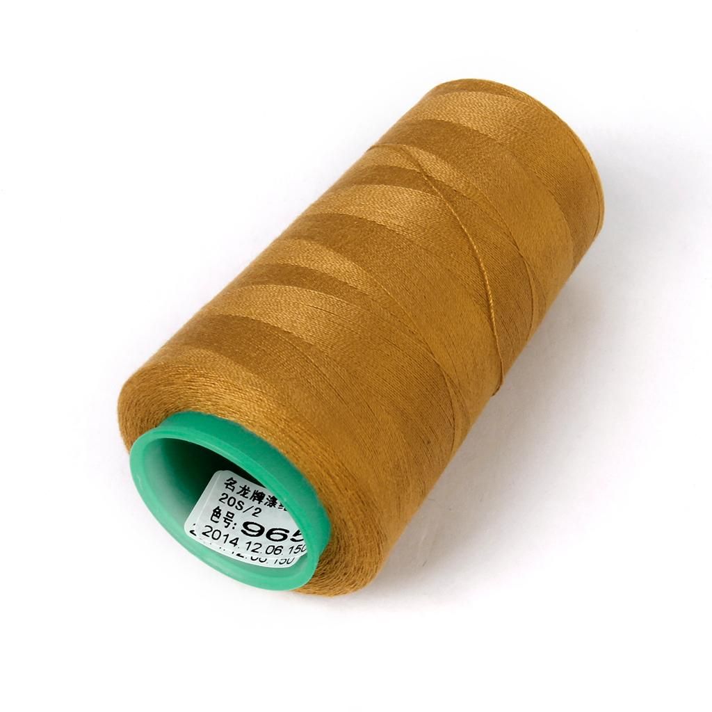 3000 Yards Jeans Thread 20S/2 For Shoes Cushion Leathercraft Gold
