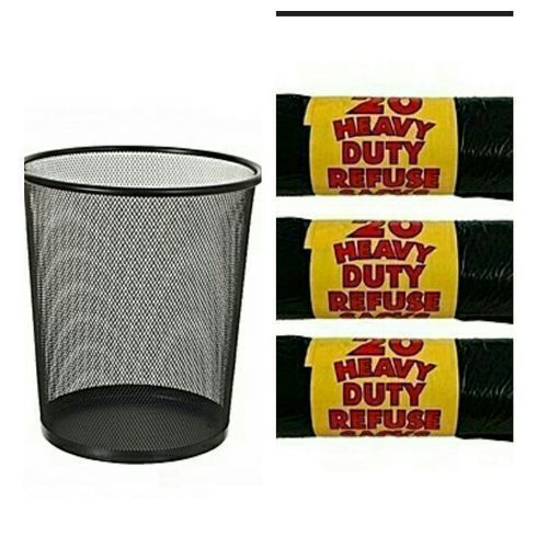 Iron Mesh Bin + 5pcs Disposable Nylon