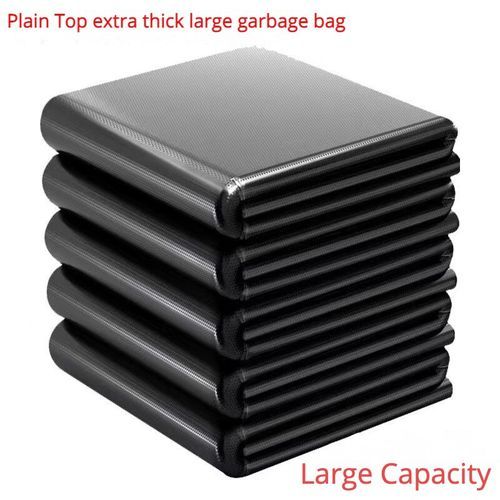 Trash Bag Kitchen Garbage Black Vest Plastic Bag For 50Pcs