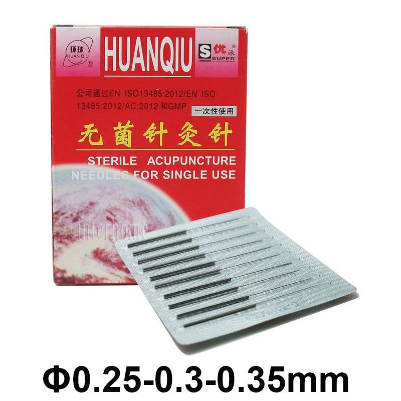 Massage 0.35mm Single Per For Needles ZhenJiu 0.3mm Pack 100pcs Needle Disposable Sterile Acupuncture Acupuncture Use 0.25mm
