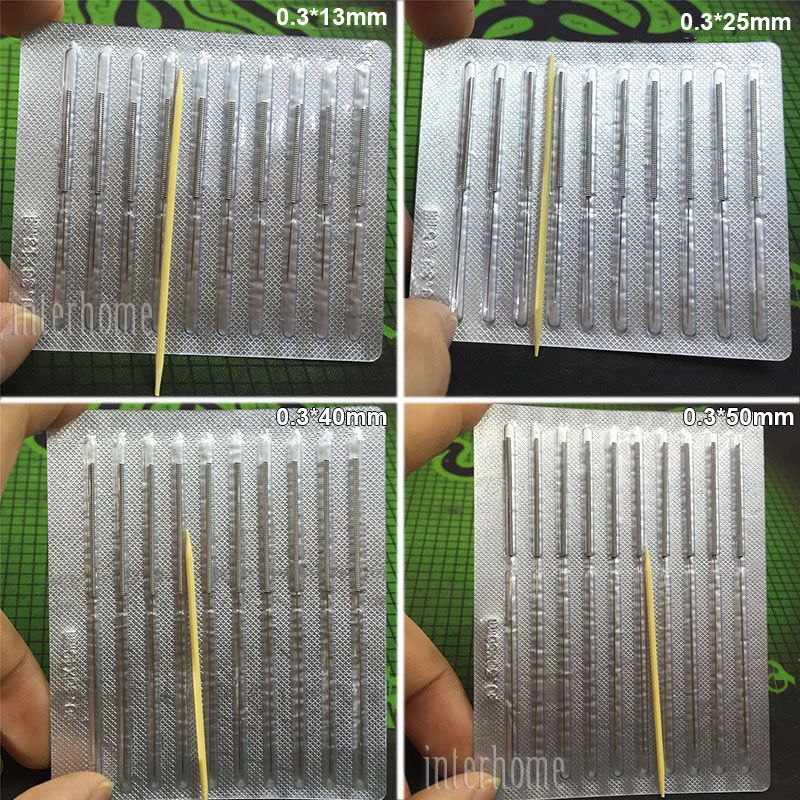 Massage 0.35mm Single Per For Needles ZhenJiu 0.3mm Pack 100pcs Needle Disposable Sterile Acupuncture Acupuncture Use 0.25mm