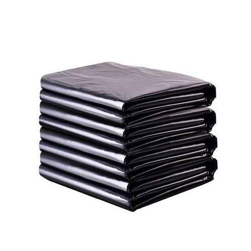 Trash Bag Large Capacity Heavy Black Garbage Bag For 50Pcs