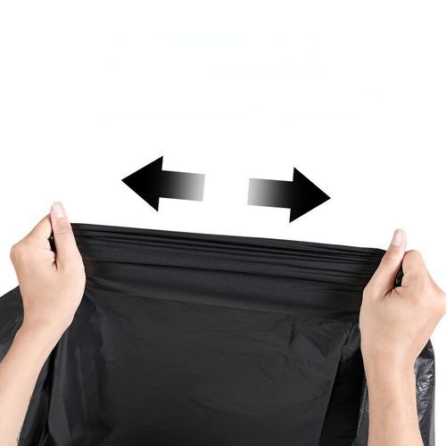 Trash Bag Large Capacity Heavy Black Garbage Bag For 50Pcs