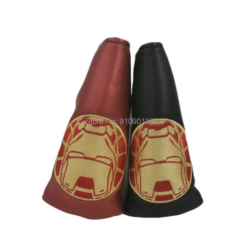 Golf Putter Head Cover Blade Head Covers Iron Man Red/white
