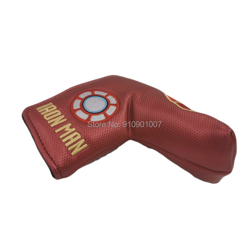 Golf Putter Head Cover Blade Head Covers Iron Man Red/white