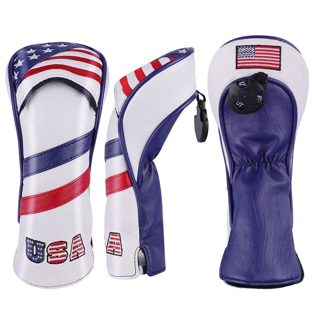 Usa Patriot Golf Head Covers Driver 1 3 5 Fairway Woods Pu