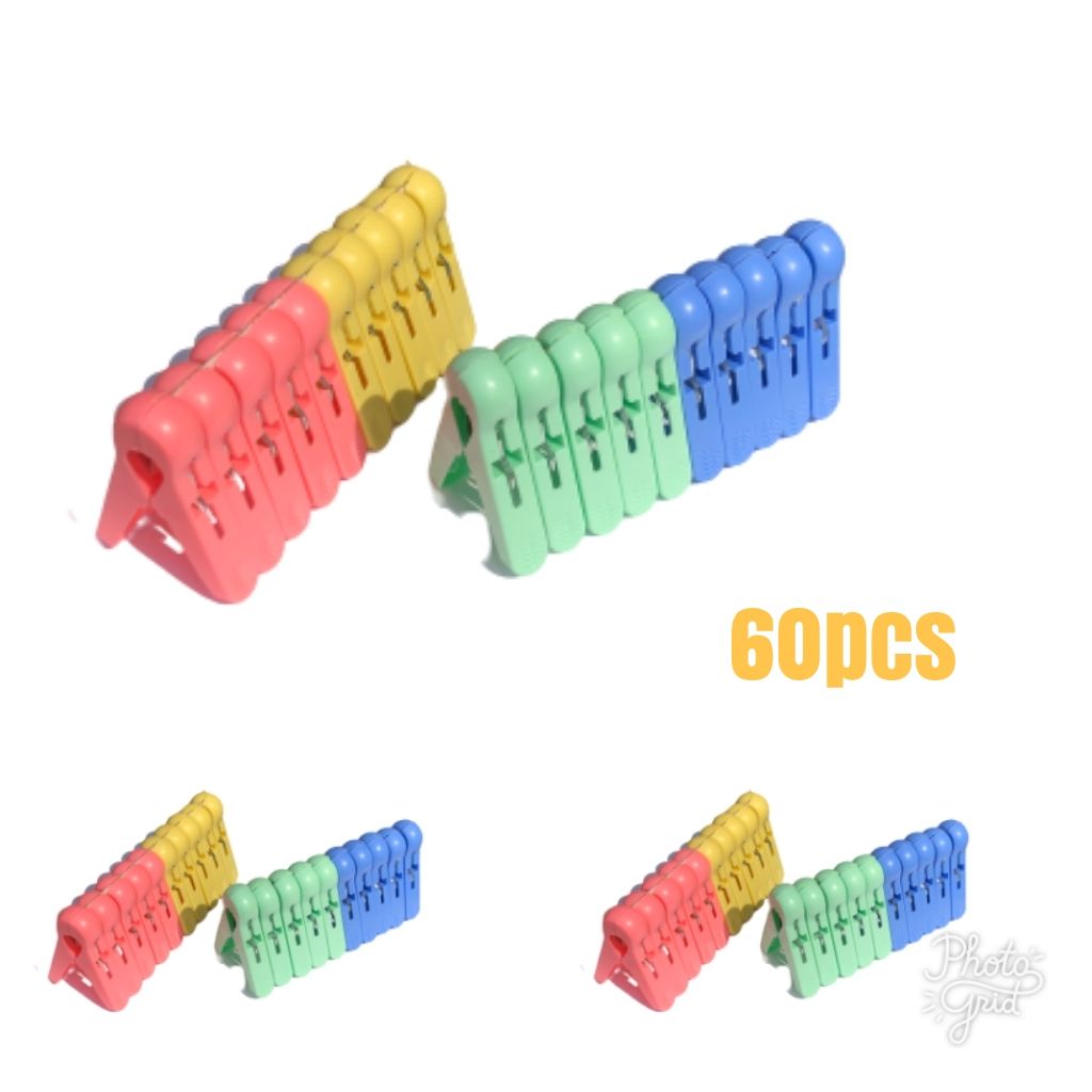 60 Pcs Plastic Laundry Clothes Pins - Clothes Pegs