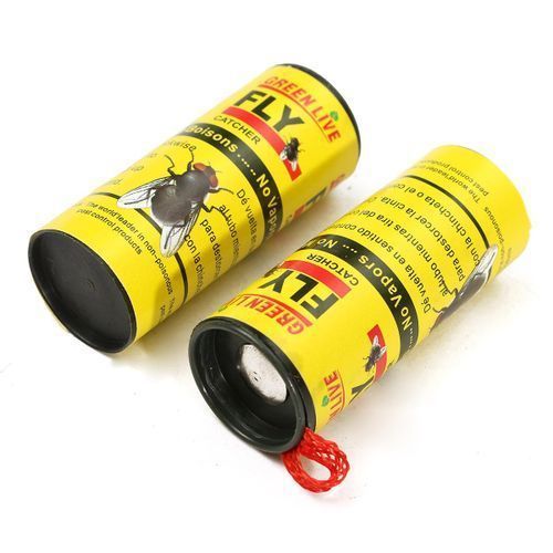 20 Rolls Insect Bug Fly Glue Paper Catcher Trap Ribbon Tape Strip Sticky Flies