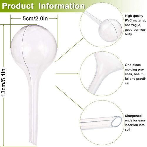 12 Pieces Watering Globe Set, PP Watering Bulbs