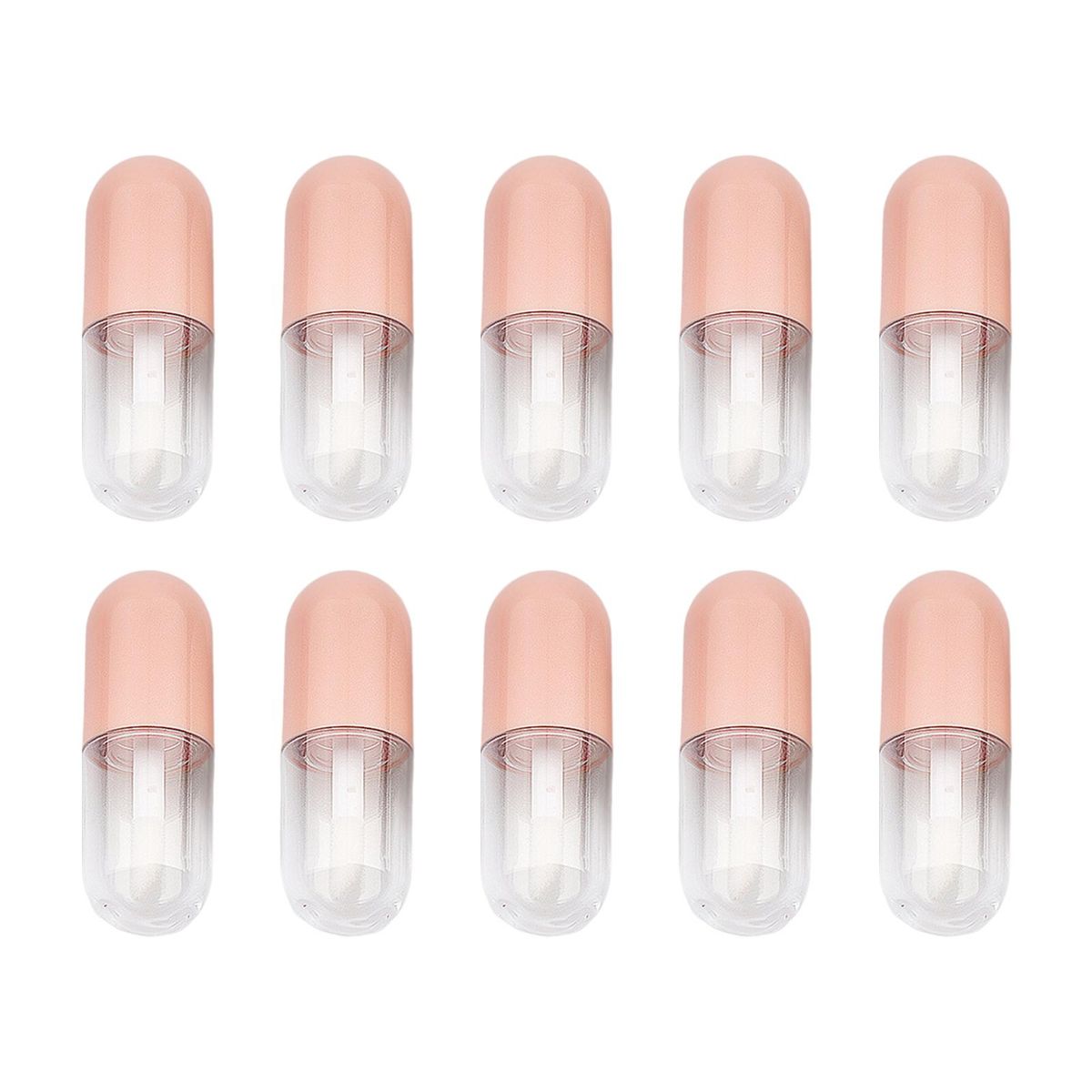 Lipgloss Container With Insert Stoppers  Tubes For DIY Pink