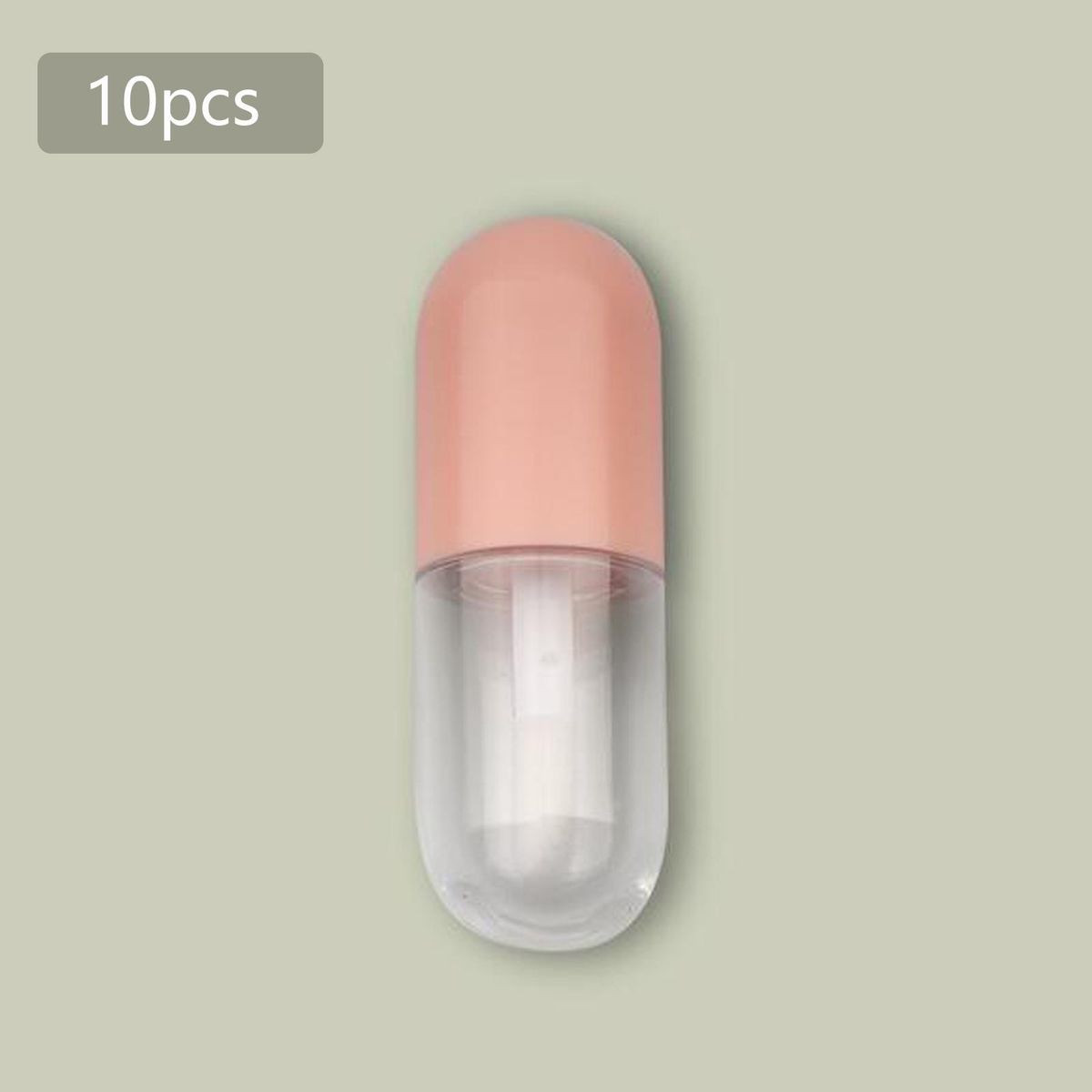 Lipgloss Container With Insert Stoppers  Tubes For DIY Pink