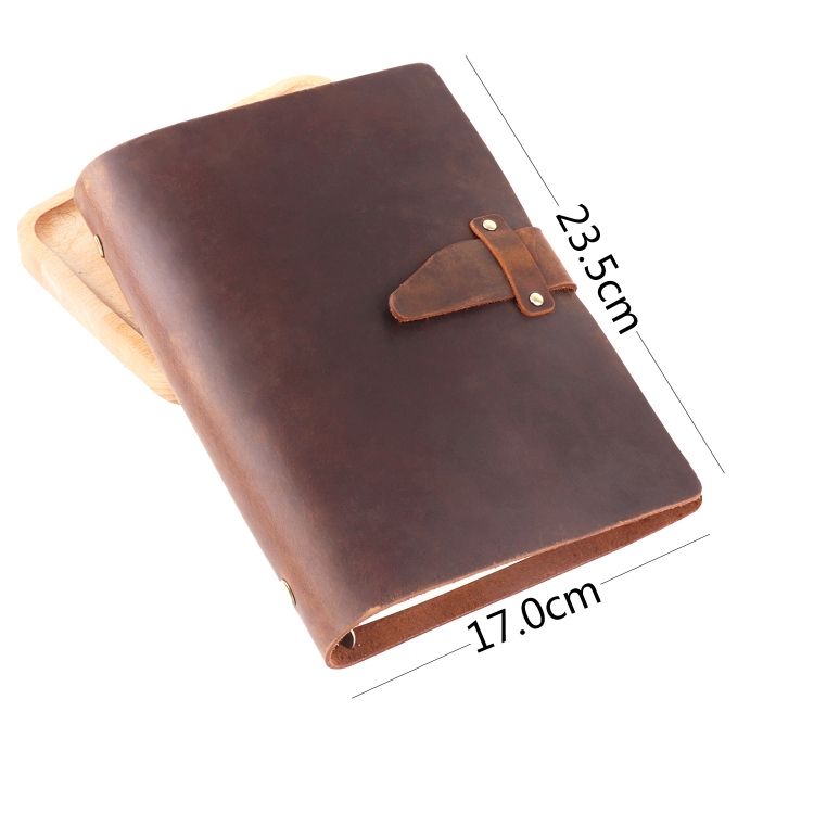 A5 Cowhide Retro Loose-leaf Notebook