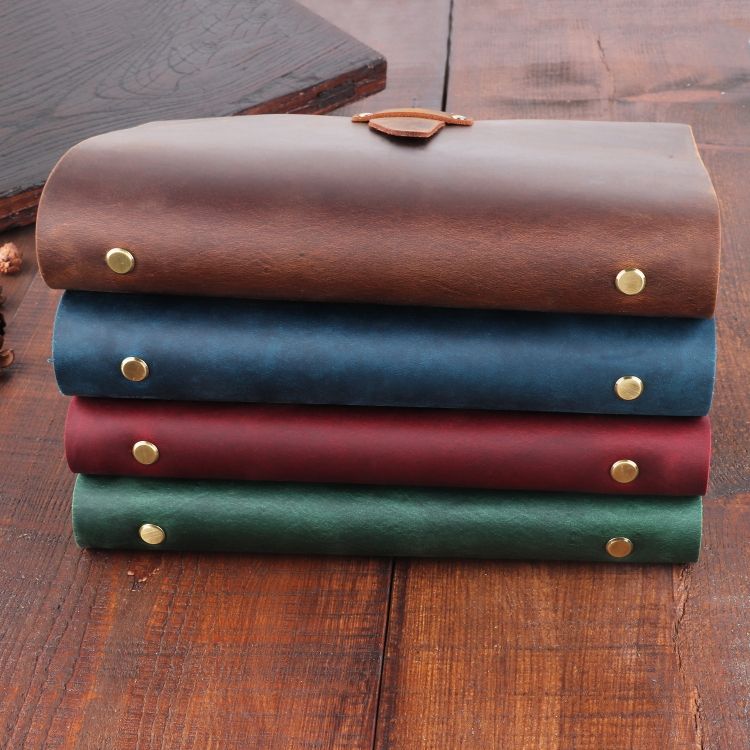A5 Cowhide Retro Loose-leaf Notebook