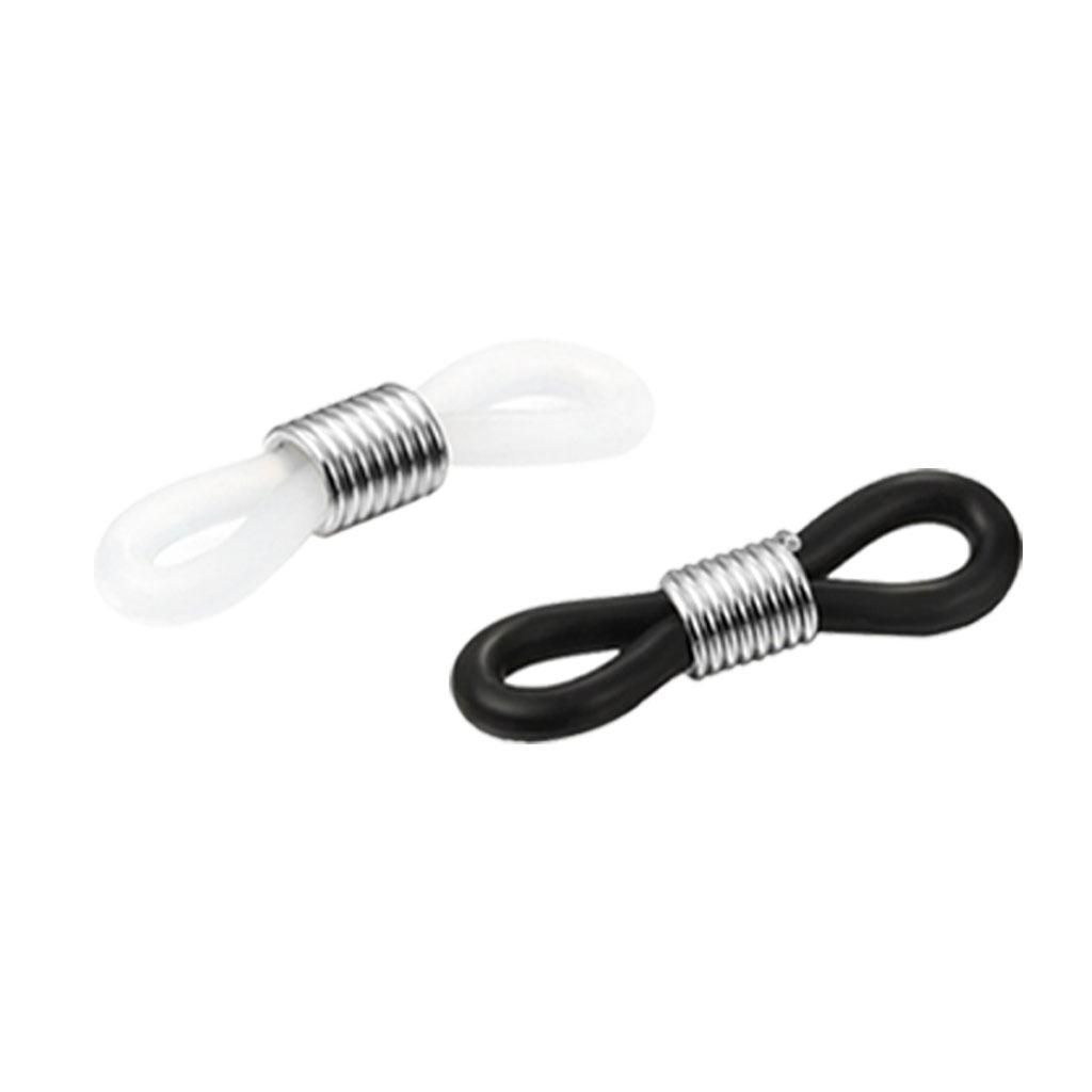 20Pcs Rubber Connectors Ends Eyeglass Glasses Holder Repair Chain Cord
