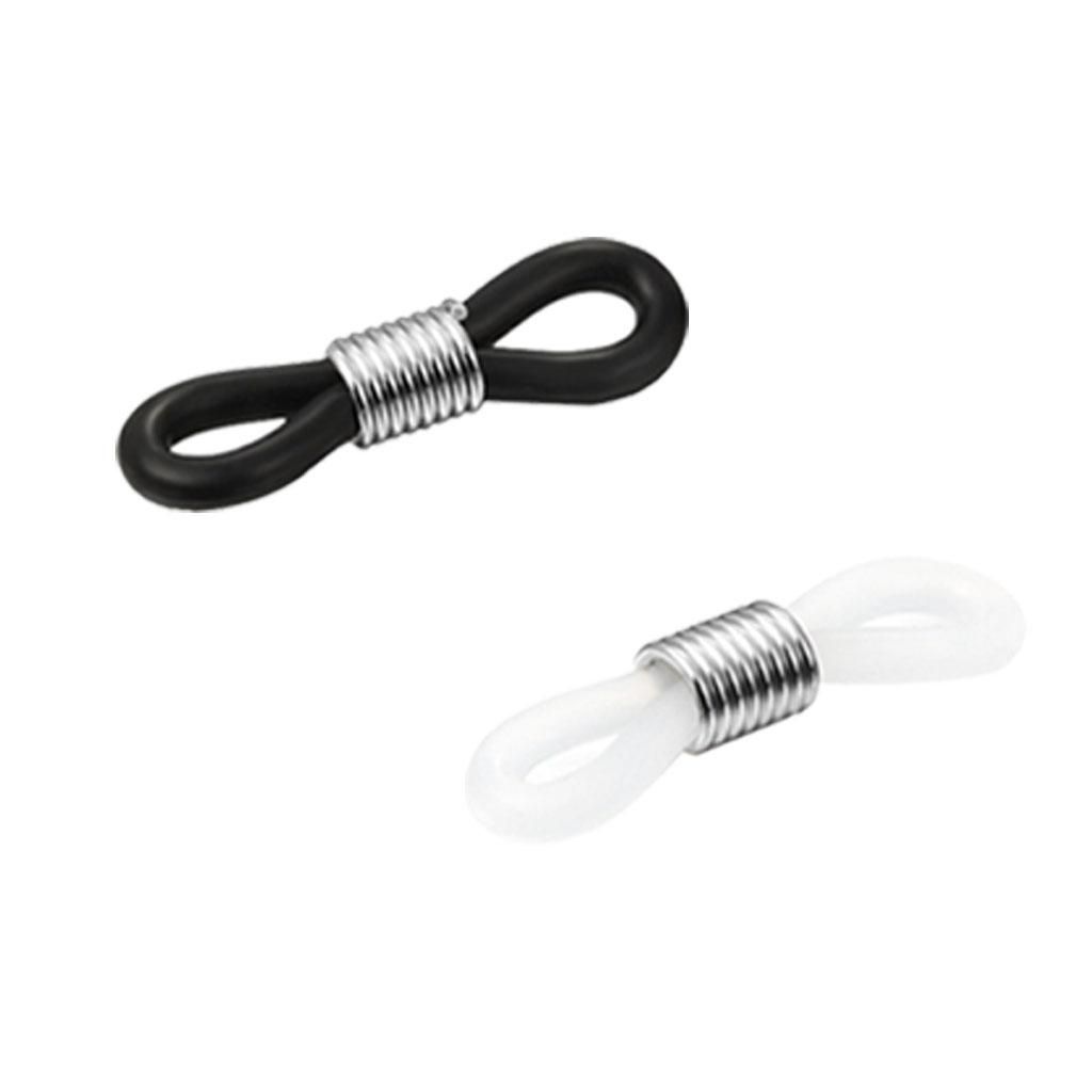 20Pcs Rubber Connectors Ends Eyeglass Glasses Holder Repair Chain Cord