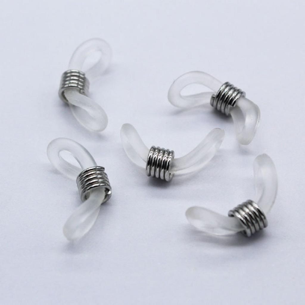 20Pcs Rubber Connectors Ends Eyeglass Glasses Holder Repair Chain Cord