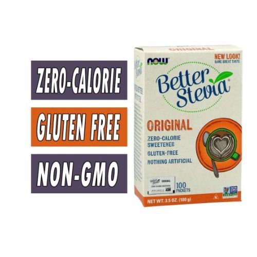 Better Stevia Natural Sweetener, 100g  100 Packets