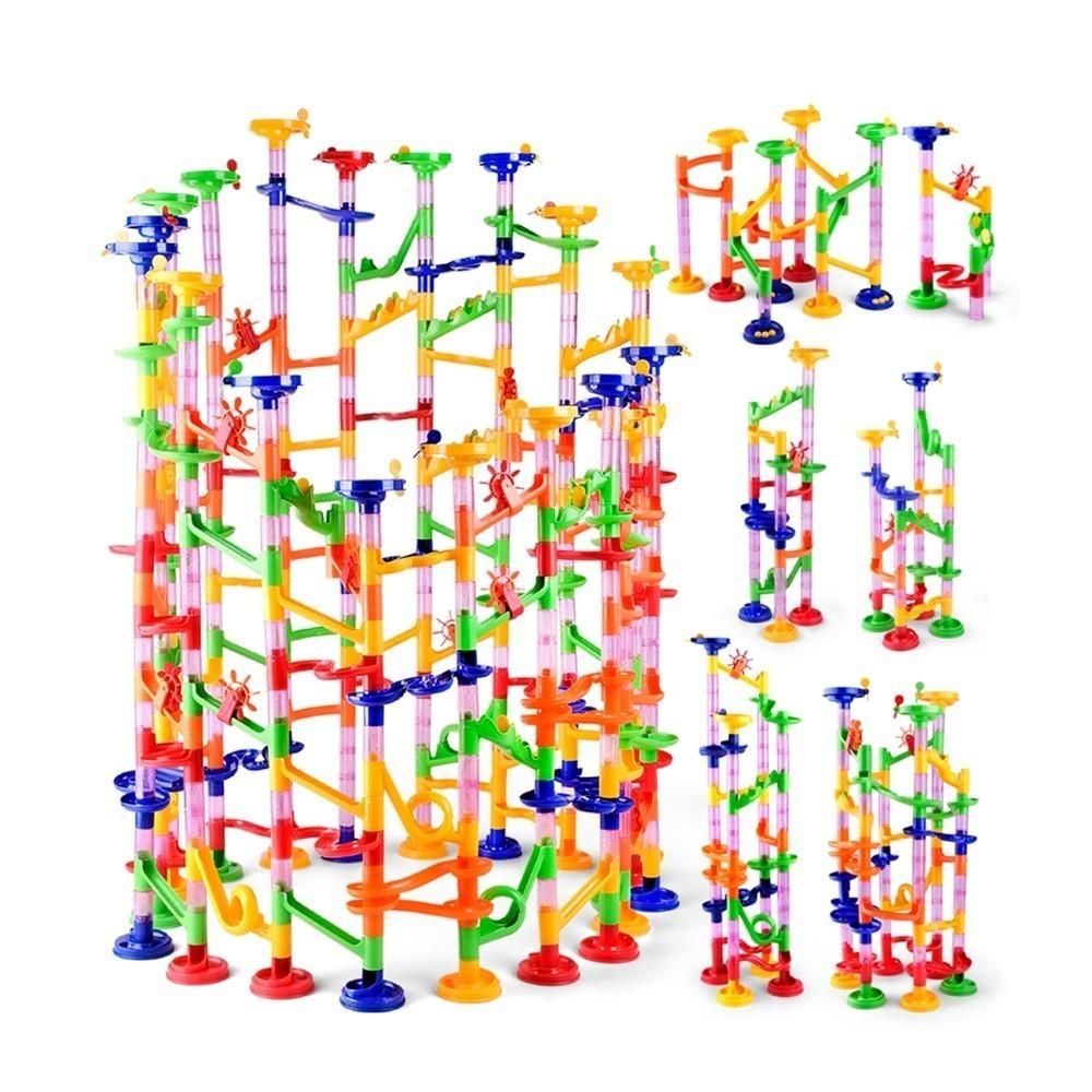 105pcs DIY Maze Balls Track Building Blocks Toys For Children Construction Marble Race Run Pipeline Block Educational Toy Game