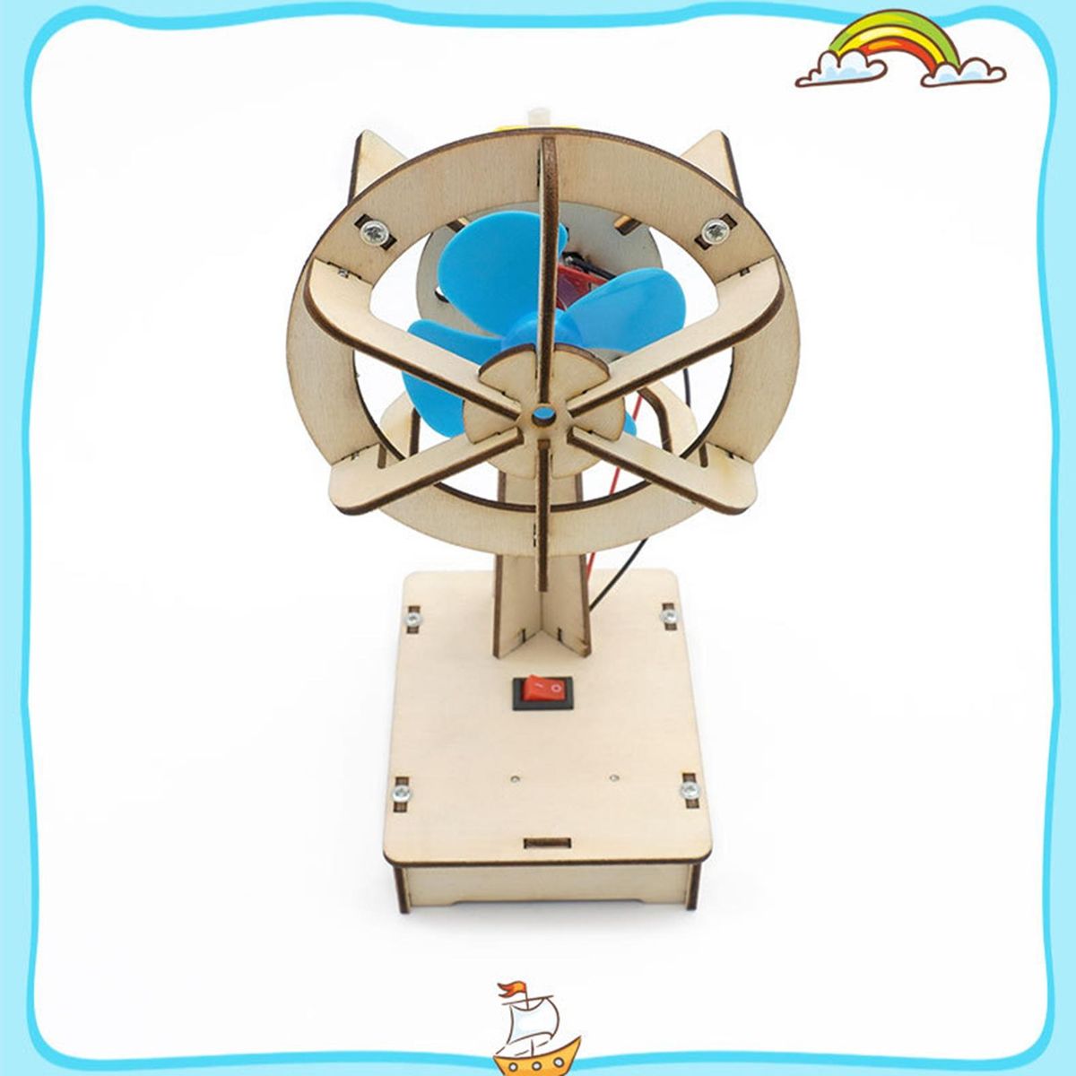 1 Set Fan Physical Toys Shaking Head Fan Teaching Equipment Toys