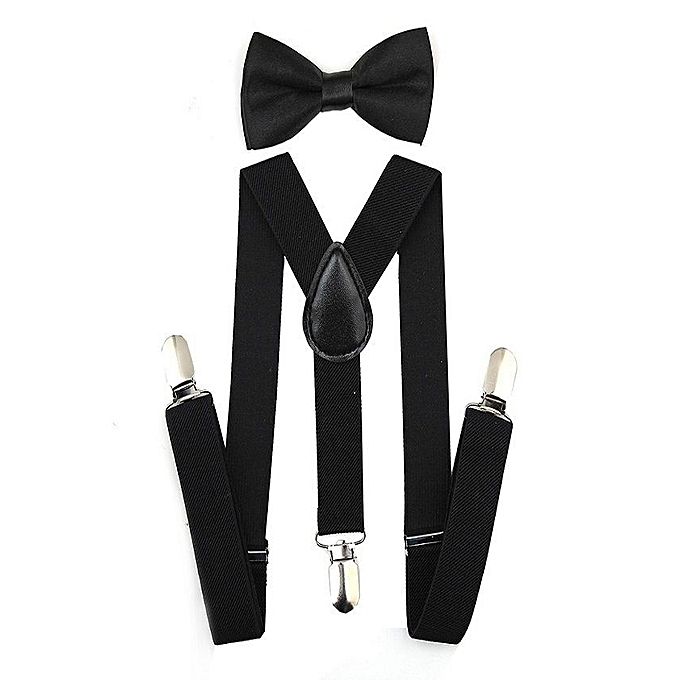 Universal Suspenders For Boys - Black