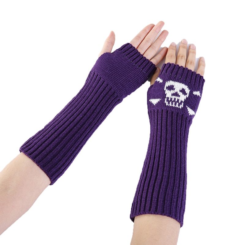 Autumn And Winter Men's Women's Season Jacquard Skull Head