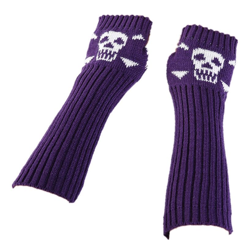 Autumn And Winter Men's Women's Season Jacquard Skull Head