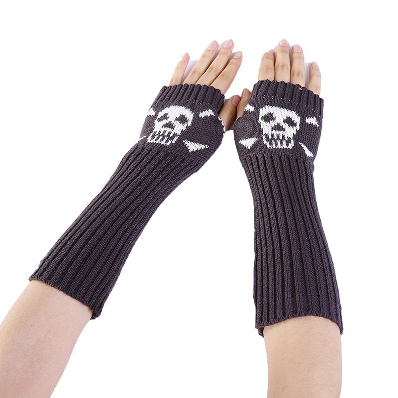Autumn And Winter Men's Women's Season Jacquard Skull Head