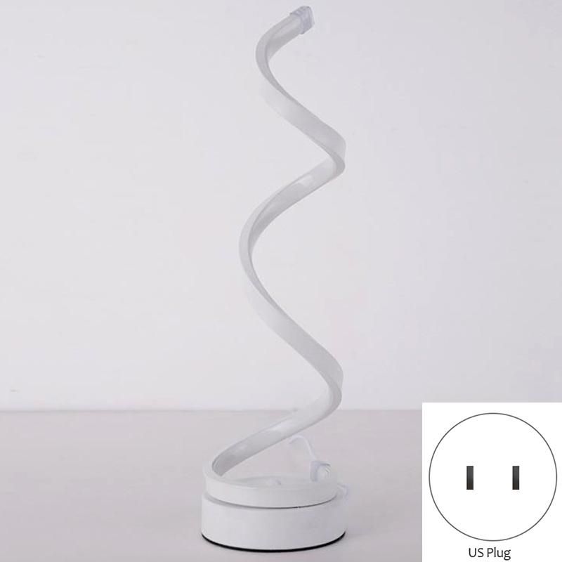Modern 24W LED Table Lamp Bedroom Reading Desk Light US Plug