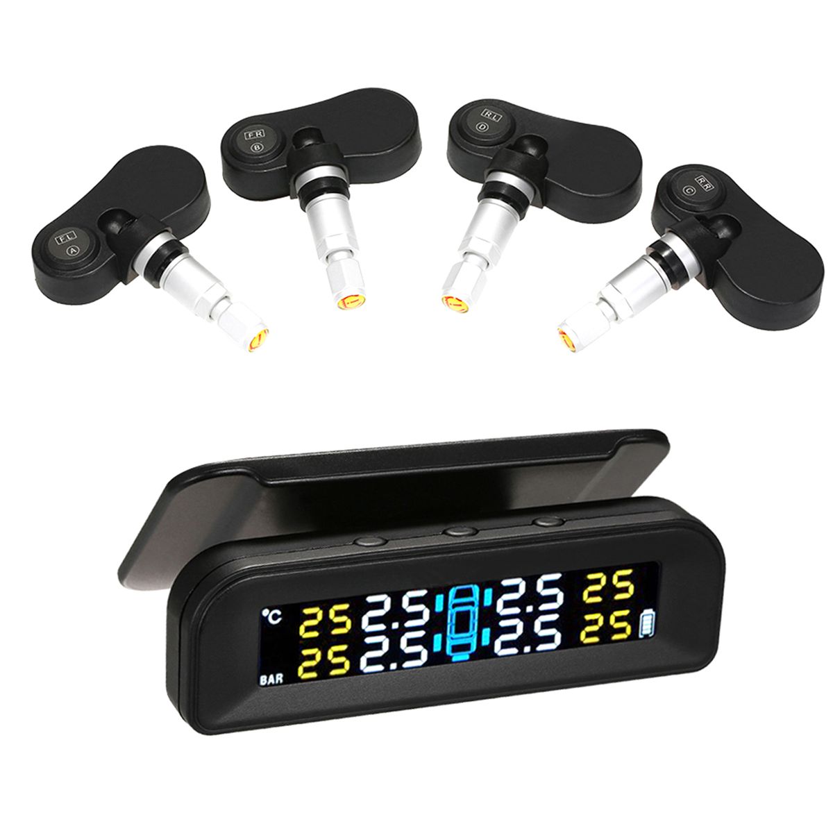 TPMS Tire Pressure Monitoring System Wireless Real-time
