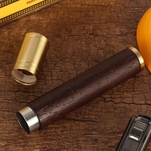 Wood Box Cigar Humidor Travel Cigar Tube Portable Jar Outdoor Humidor Box 1 Holder Cigar Case Accessories Smoker Gift