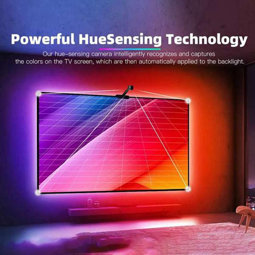 Immersion Smart TV Backlight with Camera LED Backlight for 55-65 Inch TV PC Rhythm Lighting EU Plug