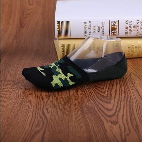 Camouflage Invisible Socks - Green
