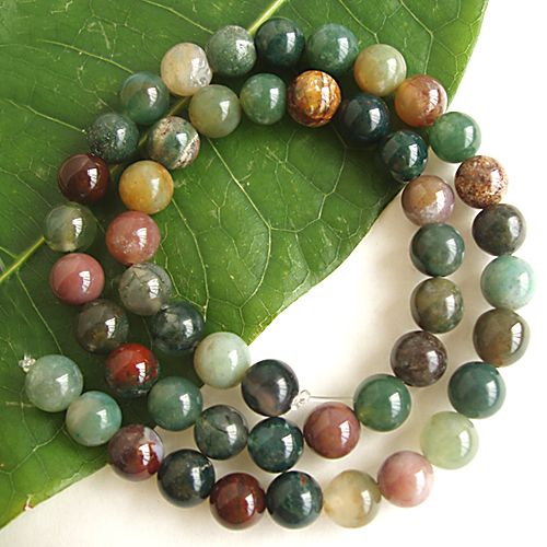 Agate Round Gemstones Loose Bead Strand 8mm / 15.5 Inches