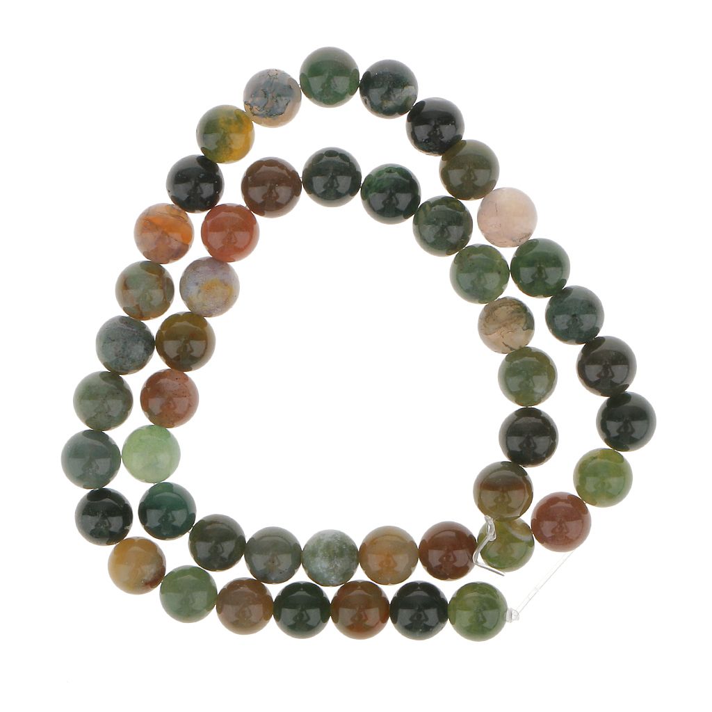 Agate Round Gemstones Loose Bead Strand 8mm / 15.5 Inches