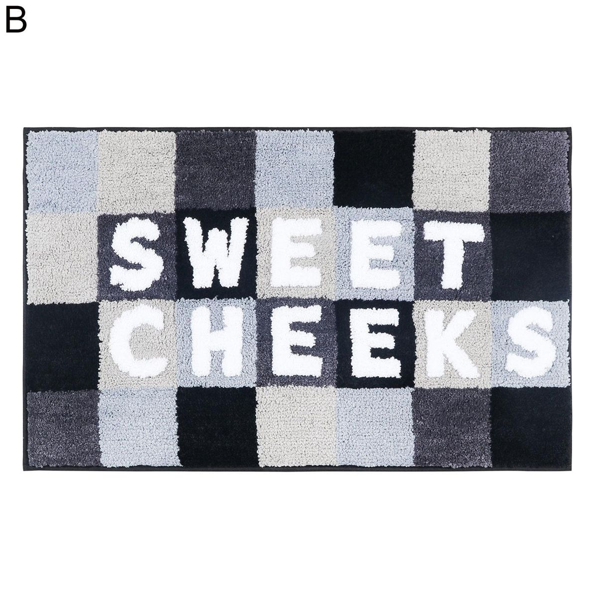 Door Mat Flocking Microfiber English Letter Floor Mats Rugs