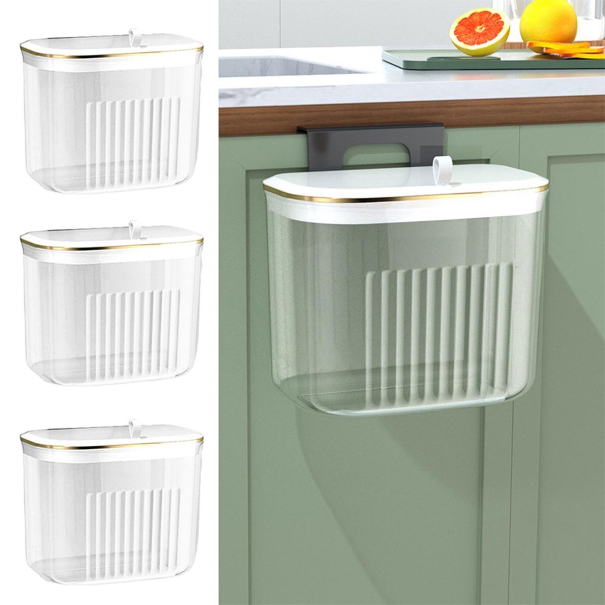 Storage Basket Bathroom Shower Laundry Storage Basket Clear