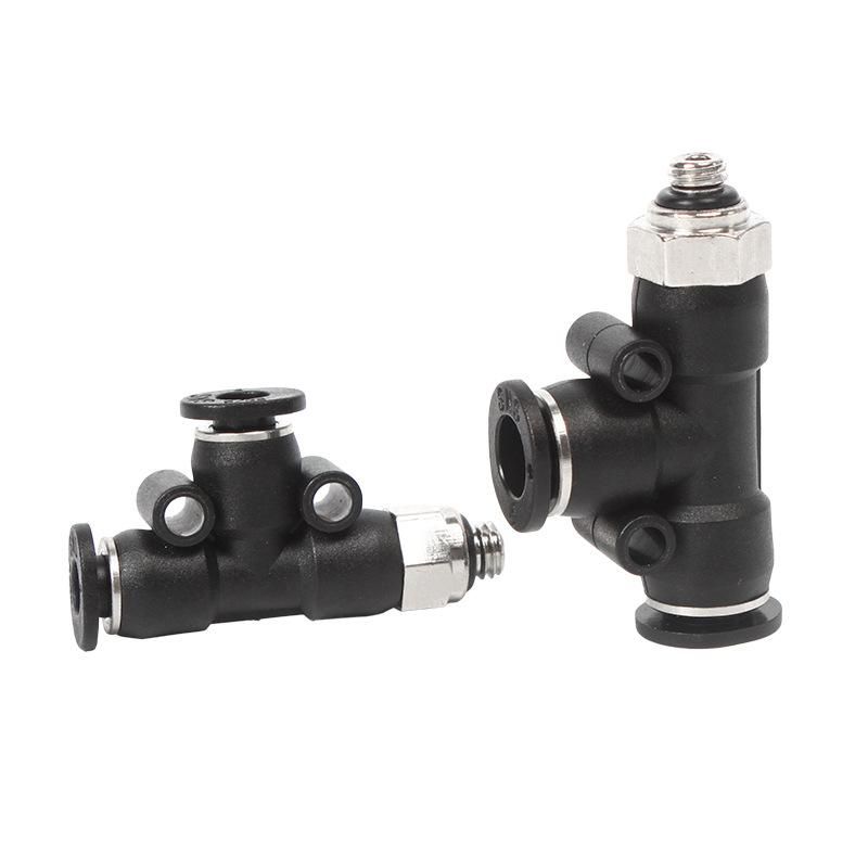Sns Shenchi Pneumatic Quick Connector Air Pump Quick Plug Connector Air Pipe Tee Connector Air Compressor Pu Pipe Connector Spd