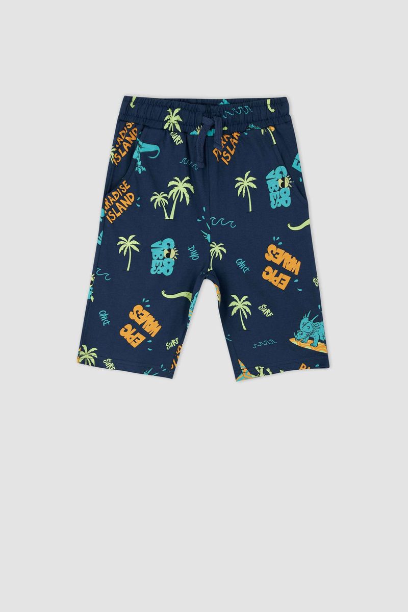 Boy Regular Fit Knitted Short - Indigo