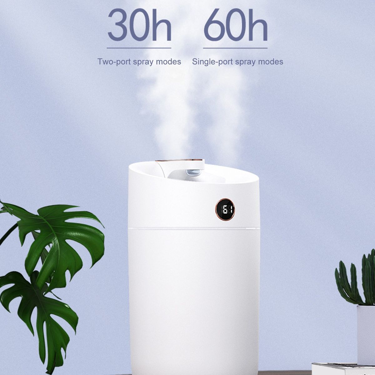 3L Mist Humidifier Diffuser With Humidity Display Double