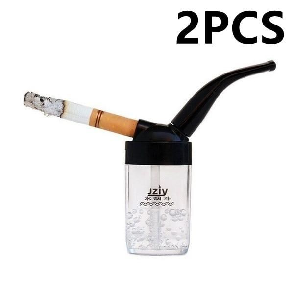 2Pcs High Quality Mini Pipe Water Smoking tobaccos Pipe hookahs-Filter Smoking Accessories