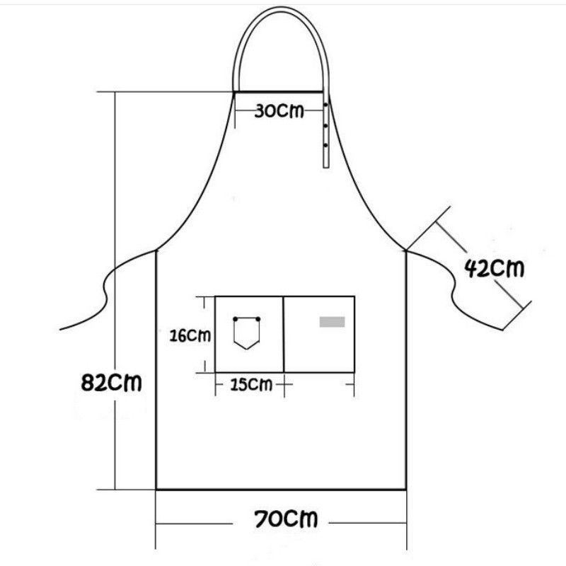 Kitchen Apron Cooking Apron Gastronomy Bib Apron