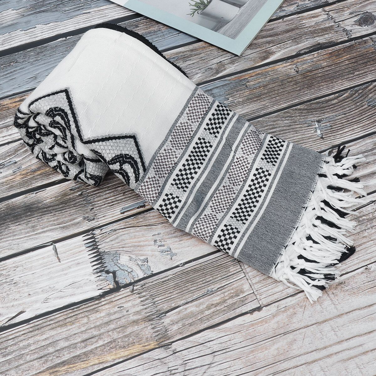Acrylic Tallit Prayer Shawl And Tzitzit Kosher Jewish Talith Tsitsit Synagogue Black