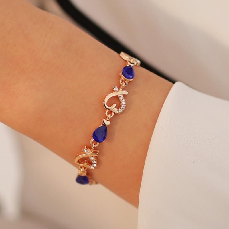 Crystal Bracelet Bangle Love Wedding Bridal Flowers & Diamon