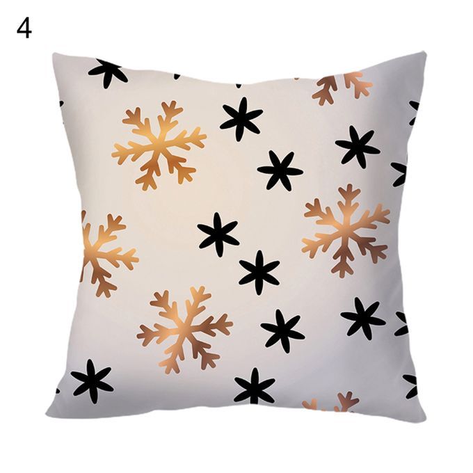Square Breathable Christmas Pillowcase Polyester Single-