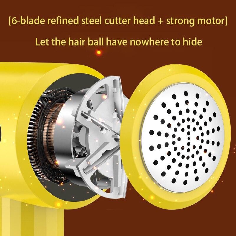 Yellow duck Hair Ball Trimmer Portable Lint Remover Electric Trimmer Sweater Remover Cutters powerful Without damaging clothes